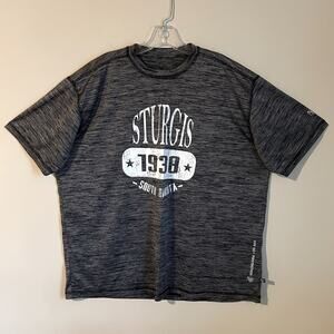 ✨Banana Boat Gray Sturgis South Dakota UPF 50+ Crewneck Swimming T-Shirt Size XL